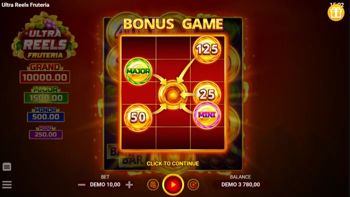 Ultra Reels Fruteria - melancarkan bilik Hold and Win
